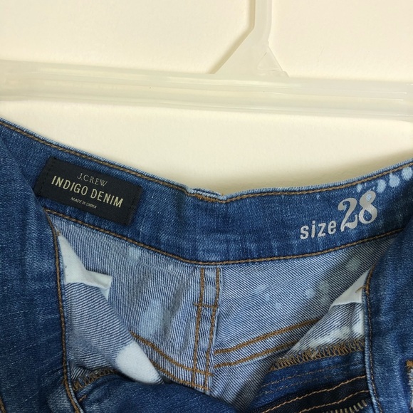 Distressed Tie-Dye J.Crew Denim Shorts - Picture 3 of 6